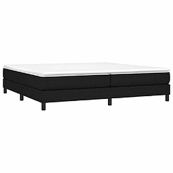 Avis Maison Chic Lit Adulte - Lit simple Lit à sommier tapissier avec matelas moelleux - Meuble de Chambre - Noir 200x200 cm Tissu -MN13031