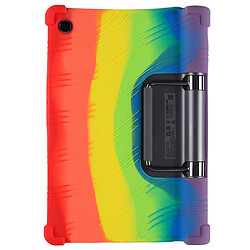 Coque en silicone flexible avec béquille pliable multicolore pour votre Lenovo Yoga Tab 11