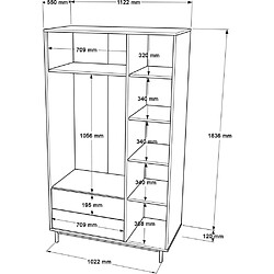 Avis Hanah Home Armoire en aggloméré et effet cannage Only.