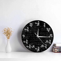 Moderne Unique 9's Formules Mathématiques Horloge Murale 12 "Équations Mathématiques Classe D'arts Décor Cadeaux, design minimaliste fait une maison pas cher