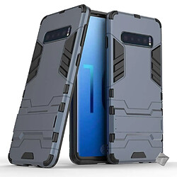 Htdmobiles Coque rigide anti choc pour Samsung Galaxy S10 + film ecran - BLEU FONCE