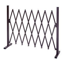 Mendler Grillage HWC-B34, tuteur pour plantes, grille animaux télescopique, aluminium marron ~ 35-300cm