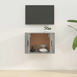 Avis Maison Chic Meuble TV scandinave mural Banc TV suspendu pour salon - Sonoma gris 57x34,5x40 cm -MN10991