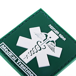 Acheter 3d paramedic star de la vie tactique moral pvc caoutchouc patch fixation vert