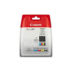 Canon CLI551 Pack 4 cartouches Noir, cyan, magenta et jaune (6509B009) pas cher