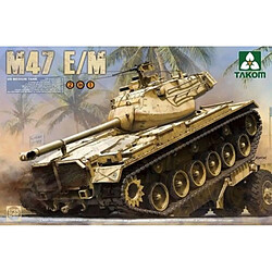 Takom M47 E/M Maquette char - Modèle M47 Patton - Echelle 1:35 - Pièces à assembler