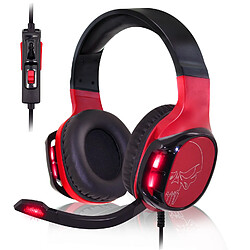 Spirit Of Gamers Casque gamer ELITE-H60 RED Light compatible PS4 / PS5 – XBOX SERIES X | S et One / Switch / PC