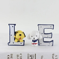 Acheter Wewoo Résine créative LOVE Marine famille bleu Set Dolls Ornements Mariage Cadeaux de décoration de chambre à coucher