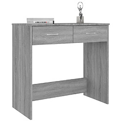 Avis Maison Chic Bureau,Table de travail pour chambre Sonoma gris 80x40x75 cm Bois d'ingénierie -GKD45057