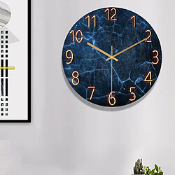 Horloge Murale Suspendue Moderne Horloges En Verre De Quartz De Qualité Silencieuse Sans Coutil B pas cher