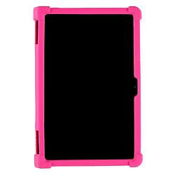 Coque en silicone flexible avec béquille pliable rose pour votre Lenovo Yoga Tab 11