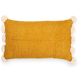 ICONIK INTERIOR Coussin de style boho Bali - Housse et Rembourrage inclus - Effie Marron