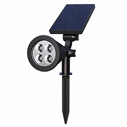 4 LED Solaire Lampe de Jardin Spot