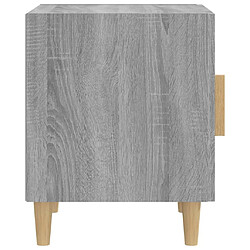 Maison Chic Lot de 2 Tables de chevet - Tables de Nuit Sonoma gris Bois d'ingénierie pas cher