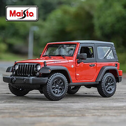 Universal 1: 18 Jeep statique moulée sous pression collection modèle voiture jouet | Voiture jouet moulée sous pression (rouge)