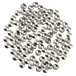 Avis 100pcs ronds rivet dôme rivet goujons pour vêtements chapeau sac artisanat argent