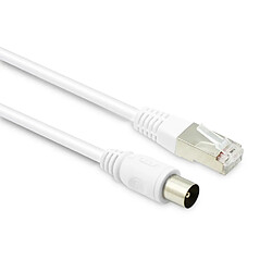 Metronic Coaxial/RJ45 5m