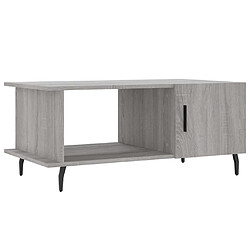 vidaXL Table basse sonoma gris 90x50x40 cm bois d'ingénierie