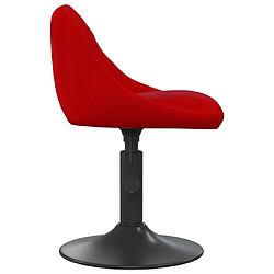 Avis vidaXL Chaises à manger pivotantes lot de 4 rouge bordeaux velours