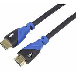 Avis PremiumCord Câble HDMI 2.0b 4K - Résolution UHD 4K @ 60Hz 2160p, 3D, ARC, HDCP - Connecteurs plaqués or - Connecteurs en PVC noir et bleu - Longueur 1 m