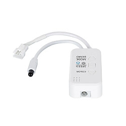 Ledkia Contrôleur Variateur Wi-Fi pour Ruban LED RGBIC Numérique SPI 12-24V DC avec Télécommande IR RGB