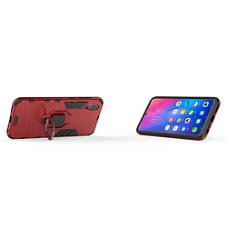 Wewoo Coque Housse de protection antichoc PC + TPU pour Vivo Y97, avec support d'anneau magnétique (rouge) pas cher