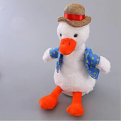 Universal Talking Duck Electric en peluche Toywhite USB Charge