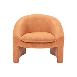 Vente-Unique Fauteuil en tissu terracotta OSSANA