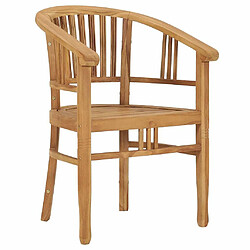 Acheter Salle à manger de jardin 5 pcs,Table et chaise à dîner Bois de teck solide -MN38092