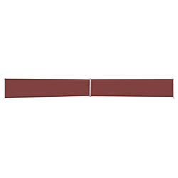 vidaXL Auvent latéral rétractable de patio 170x1200 cm Marron