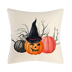 P86 4PCS 45 * 45cm Halloween motif de citrouille HUGIN HUG HUG TAYOWCASE Maison de vacances Accueil Taie d'oreiller Sofa Coussin Coussin Coussin