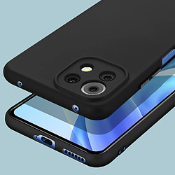 Avizar Coque Xiaomi Mi 11 Lite et 11 Lite 5G NE Souple Finition Soft Touch Noir pas cher