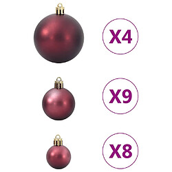 Acheter vidaXL Boules de Noël 98 pcs marron Ø3/4/6 cm