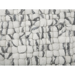 Beliani Tapis en laine gris clair 160 x 230 cm AMDO pas cher