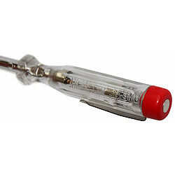 H+H Outil 45200 Testeur standard 10 x 45200 Testeur de tension/testeur de phase jusqu'à 250 V GS Certifié VDE 0680 Fabriqué en Allemagne Transparent/rouge 140 mm pas cher