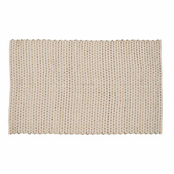 BigBuy Home Tapis Blanc Naturel 70 % coton 30 % Jute 160 x 230 cm