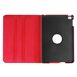 Wewoo Smart Cover rouge pour iPad mini 4 Litchi Texture 360 degrés rotation Smart Case en cuir avec support pas cher