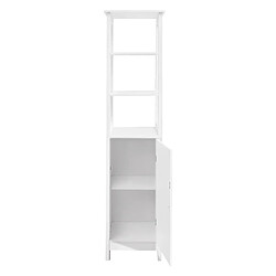 Avis ML DESIGN MODERN LIVING Armoire de rangement salle de bain meuble étagère haut en MDF blanc 40x160x32 cm