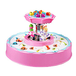 Avis Jeu de pêche électrique Jeu de Jouets Double Couche Conseil Rotatif Enfants Jouet Rose