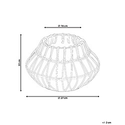 Avis Beliani Vase décoratif KLUET fait à la main Céramique 22 cm Marron