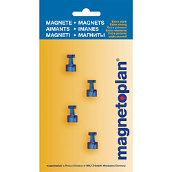 magnetoplan Porte-mémo aimanté, diamètre: 18 mm, bleu ()