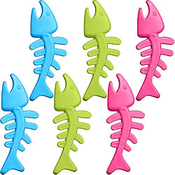 2024, 6 Pcs Fishbone Dog Chew Toy Fish Toy for Dog Bite Resistant Pet Toy Molar Dog Training Toy TPR