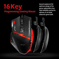 Avis Universal C15 Gaming Mouse 7000 DPI 13 Boutons programmables RGB LED PC personnalisable Office de bureau PC personnalisable