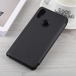 Avis Wewoo Coque Housse en cuir pour miroir Xiaomi Mi 8 SE avec support noir