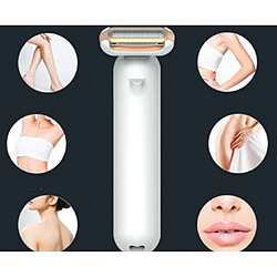 YP Select Lavable Universal Mini Portable Razor Bikini Line Épilateur Épilation Électronique Humide et Sec Rasoir-Blanc