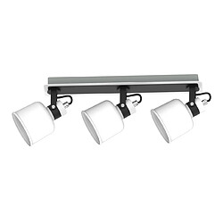 Lumière Barre de spots de plafond Pako Blanc, 43cm, 3x E14