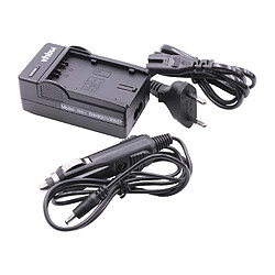 vhbw chargeur rapide bloc d´alimentation incl adaptateur allume-cigare pour batterie de caméra Panasonic AG-AC8,AG-AC8EJ,AJ-PX270,AJ-PX270EJ,HC-X1000