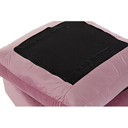 Acheter Pegane Repose-pieds en bois coloris rose - Longueur 55 x Profondeur 55 x Hauteur 30 cm