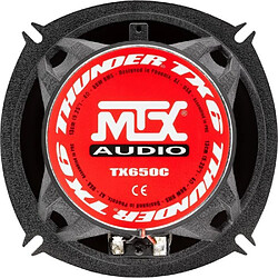 Avis MTX TX650C Haut-parleurs coaxiaux 13cm 2 voies 80W RMS 4O châssis alu tweeter néodyme dôme soie bobine TSV TIL