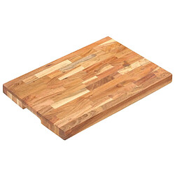 vidaXL Planche à découper 50x35x4 cm Bois d'acacia massif